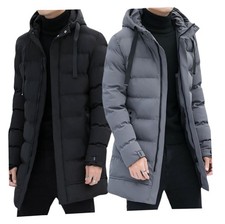 Lang Herren Winterjacke mit