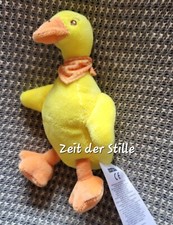 KIK ERGEE Ente Gans  ca. 19 cm Gelb / Orange Stofftier Plüschtier NEU *