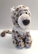 süsser Nici Schneeleopard  Stofftier sitzend  etwa 20cm Plüschtier 80028
