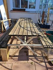 Gartengarnitur Bierzelt Garnitur Aus Alu Tisch mit Sitzbank Komplett