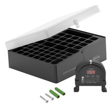 ANSMANN Batteriebox inkl. Akkutester für AAA Micro, AA Mignon & 9V Block Akkus