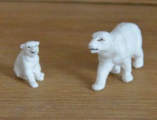 2 Eisbären Zoo Tiere DDR