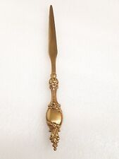 Messing Brieföffner Barock Gold, 25cm,  letter opener, VINTAGE & RARITÄT 