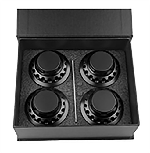 Schwarz 76mm nabendeckel - 4*,