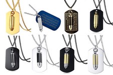 ID Dog Tag + Patrone Anhänger