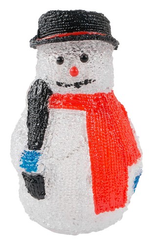 Deko schneemann mit led - deko,