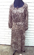 Rich Royal 40 leichtes Maxi Kleid Animalprint Allover Mesh Top-Zustand