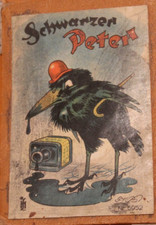 Schwarzer Peter - Antikes Kartenspiel - mit Bildern von Fritz Baumgarten