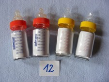 4 Mini - Klinikfläschchen für Frühchen oder Reborn  80er / 90er Jahre   Nr. 12