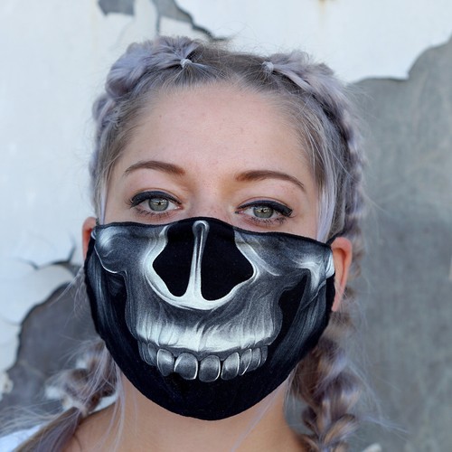 Maske skull motiv - maske,