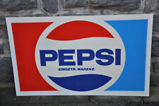 Altes Reklameschild 60/70er Jahre Pepsi Cola,Eingetragenes Warenzeichen,Original