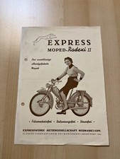 Prospekt Express Moped - Radiex 2 Motorrad Brochüre Werbung W