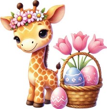 Ostern Baby Giraffe Wandbild