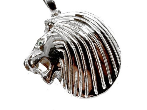 Löwenkopf silber 925 20g - silber,
