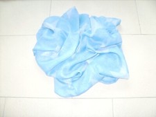 ♦NEU♦XXL♦Schal♦Halstuch♦Loopschal♦Dreieckstuch♦Hellblau♦Weiß♦100x80 cm