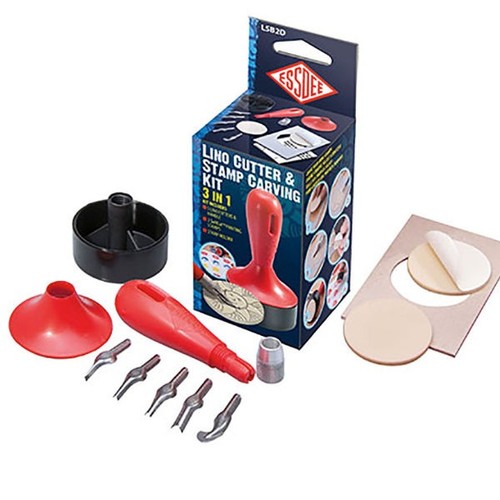 Linoleum und stempelset - linoleum,