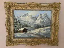 Ölgemälde Berglandschaft mit