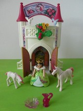 Playmobil Magic: 2 Einhörner + Feen-Königin mit Mini-Schloss (4777-A / 2009)