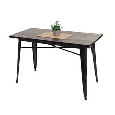 B-Ware Esszimmertisch MCW-H10a, Bistrotisch, Gastronomie schwarz-braun 120x60cm
