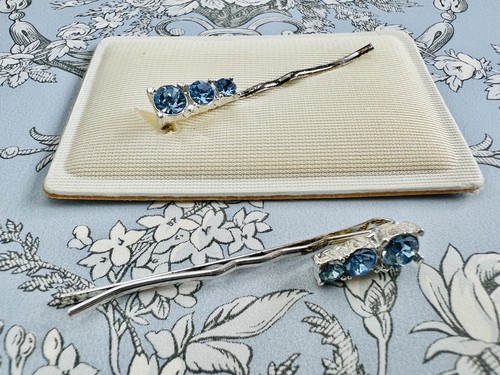 Vintage versilberte haargriffe - vintage,