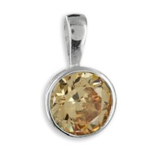 Anhänger  Rund    rhodiniert