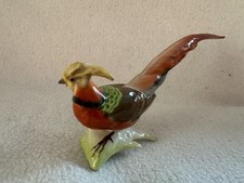 Hutschenreuther  Vogel Fasan Goldfasan Hahn  Porzellanfigur glänzend