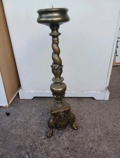 Barock Altar Kerzenleuchter Kerzenhalter 19 Jahrhundert Messig Gotik Antik Licht