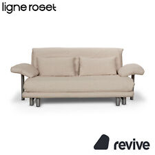 Ligne Roset Multy Stoff Dreisitzer Beige manuelle Funktion Schlafsofa Couch