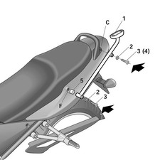 SHAD Gepäckträger (für: Suzuki GSF 1200 Bandit S WVA9 01-05 )