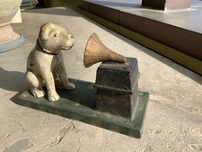 Hund Grammophon „His Masters Voice“ - Vintage Gusseisen Nipper RCA