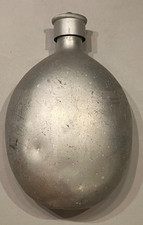 Alte Wehrmacht Alu Feldflasche gestempelt Sammlerstück Deutsches Reich2WK GNL39