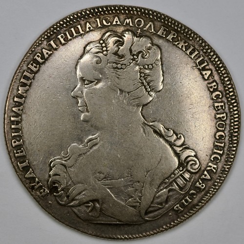 Rubel 1725 katharina - rubel, sehr