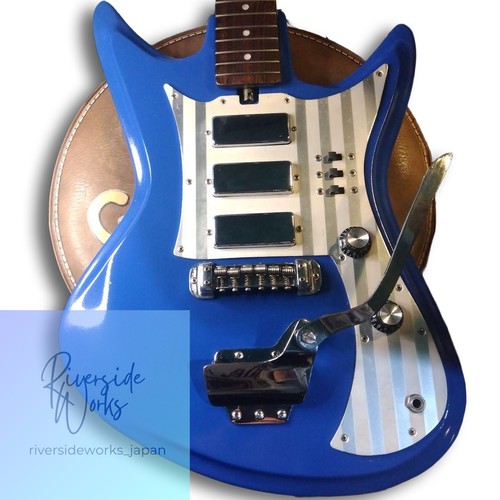 Gitarre blue pickup - blue, 3-pickup