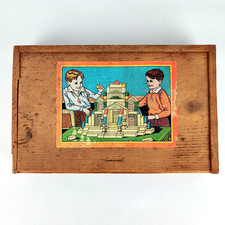 Antiker Holzbaukasten Carl
