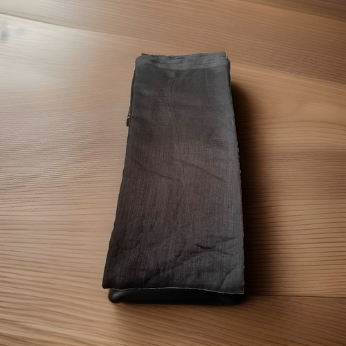 Indischer seiden sari schwarz - indischer, seiden-sari