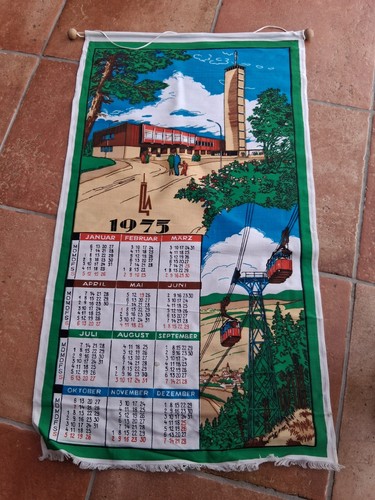 Ddr wandkalender stoff 1975 - wandkalender,