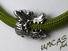 Drache großlochperle metall - drache,