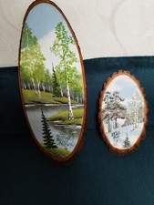 Holzmosaik / Wandbild Im Set (Winter/Sommer) Wie Neu- 2set