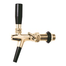 Zapfhahn, Bierzapfhahn mit Kompensator, Messing (35 mm)