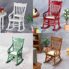 Miniatur Puppenhaus Maßstab 1:12 Victoria Schaukelstuhl Möbel Sessel Stühle