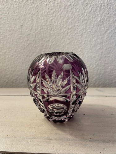 Kristall kugelvase rubinrot - kristall,