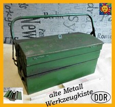 alte Metall Werzeugkiste DDR Werkzeug Kiste Eisen Oldtimer fü Wartburg Trabant?