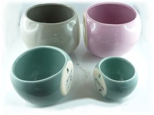 Keramik Hängetopf Wandtopf blau rosa braun Kai 8, 12, 15cm handgefertigt