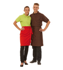 M & S Vorbinder Vorstecker Bistroschürze Schürze 60 x 80 cm  viele Farben  