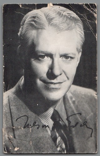 Nelson eddy autogrammkarte - nelson,