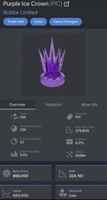 Purple ice crown roblox - |,