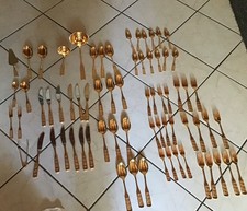 AMC Goldbesteck Noblesse Besteck 70 tlg 23/24 Karat Gold 12 Personen Neuwertig