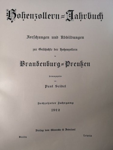 Hohenzollern-Jahrbuch