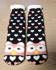 Kuschelsocken -  Wintersocken - Stopper - socken - "EULE"