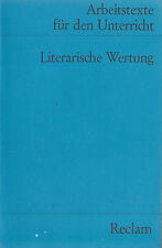 Reclam- ARBEITSTEXTE FÜR DEN